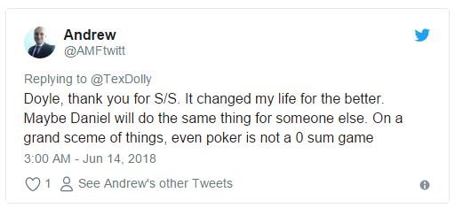 Doyle Brunson 劝大丹牛不要犯和自己同样的错误