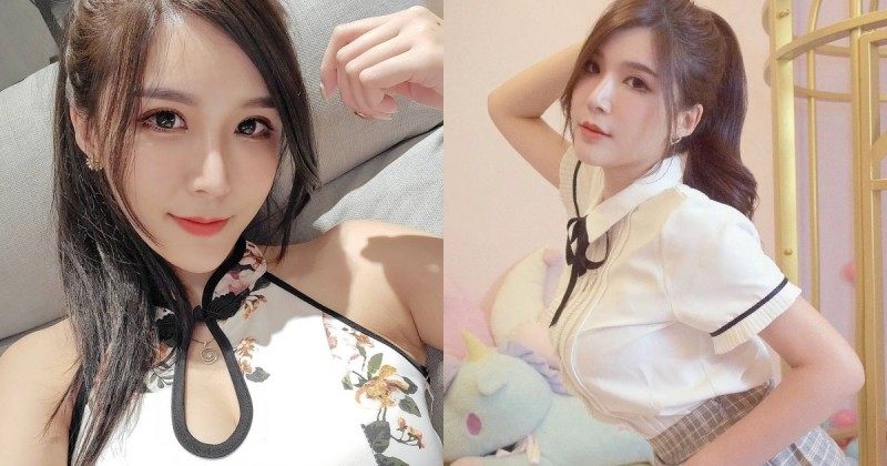 超犯規「巨乳高中生」凱蒂Kitty，制服包不住「32F美胸弧度」，前凸後翹太迷人！