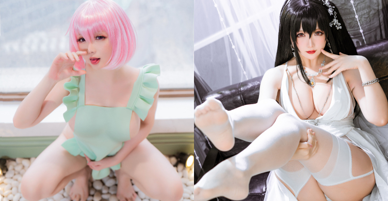 不可以色色..才怪！爆乳Coser「謎之手勢」全網嗨翻～