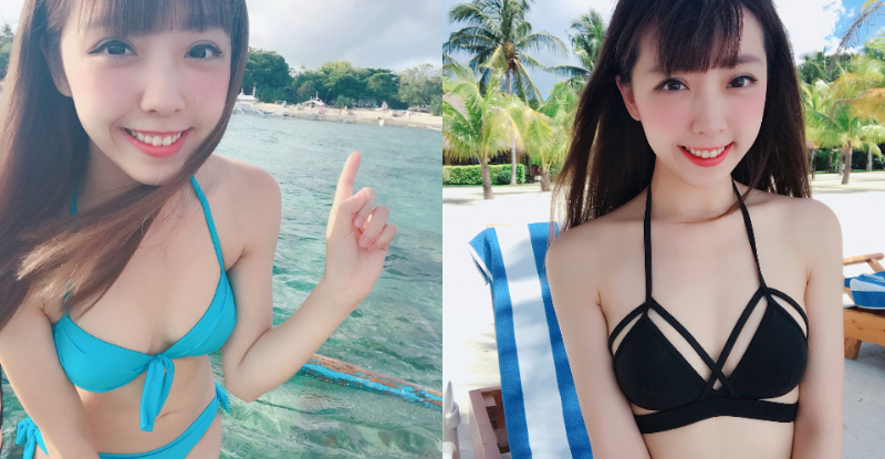 台大「學霸正妹」海邊大曬美乳！牛奶皮膚白嫩滑順　甜美笑容超可愛！